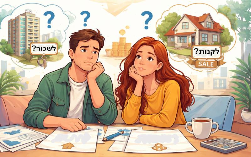 לקנות או לשכור דירה - מתי משתלמת כל אחד מהחלופות
