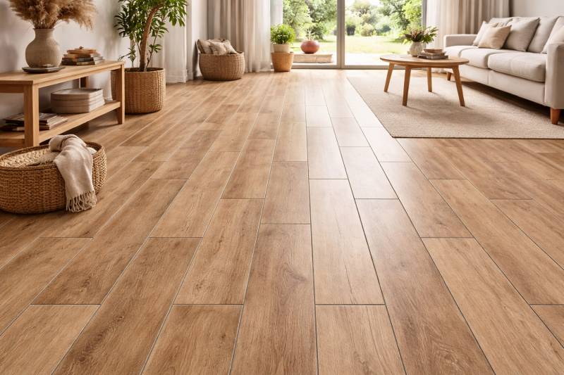 על קרמיקה וריצוף דמוי עץ או פרקט