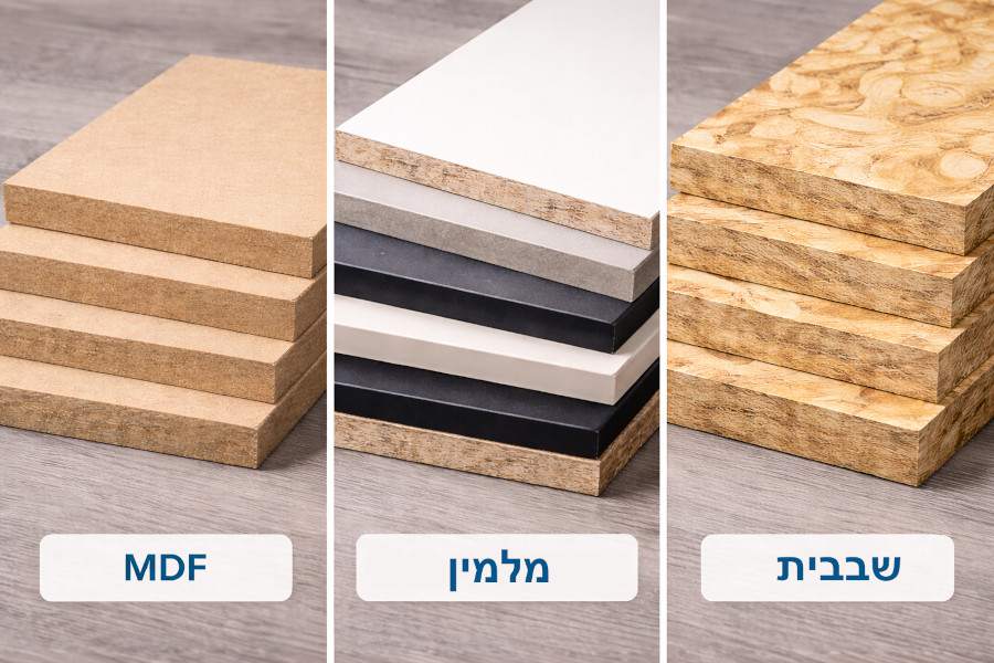 בין מלמין יצוק, שבבית או סיבית עץ